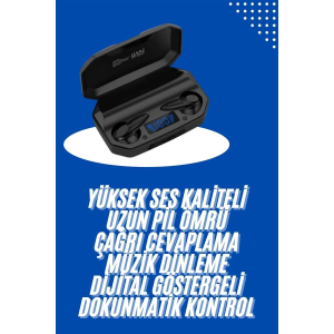 Kulaklık Bluetooth 5.2 Kablosuz Kulakiçi Rgb Işıklı Çift Mikrofonlu