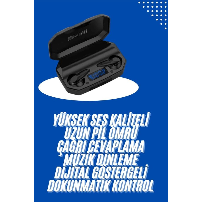 Kulaklık Bluetooth 5.2 Kablosuz Kulakiçi Rgb Işıklı Çift Mikrofonlu Kulaklık Bluetooth 5.2 Kablosuz Kulakiçi Rgb Işıklı Çift Mikrofonlu