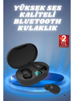 Kulaklık Dijital Göstergeli Bluetooth Bağlantılı Kablosuz Kulak İçi Mikrofonlu Dokunmatik Kontrol