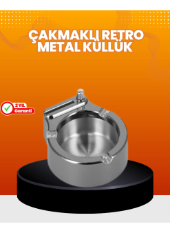 Küllük Ve Çakmak Birleşik Set Paslanmaz Çelik Gövde