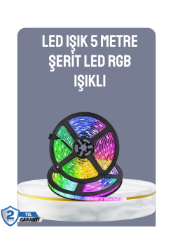 Kumandalı 5 Metre Şerit Led Dekoratif Aydınlatma