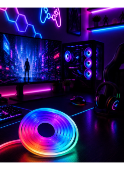 Kumandalı Su Geçirmez Rgb Led Şerit Işık Müzik Senkronlu Neon Led