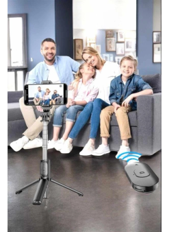 Kumandalı Tripod Telefon Tutucu Selfie Çubuğu 360 Derece Dönebilen