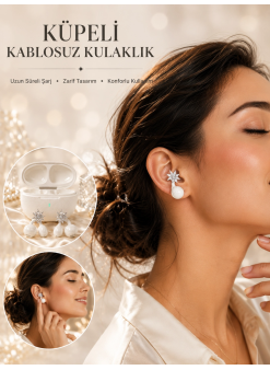 Küpeli Kablosuz Bluetooth Kulaklık Uzun Süreli Şarj Özellikli
