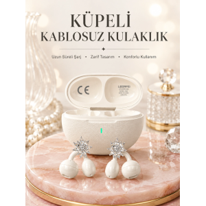 Küpeli Kablosuz Kulaklık Uzun Süreli Batarya Performansı