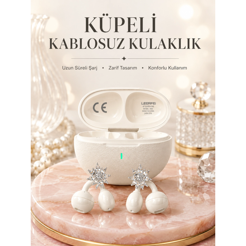 Küpeli Kablosuz Kulaklık Uzun Süreli Batarya Performansı Küpeli Kablosuz Kulaklık Uzun Süreli Batarya Performansı