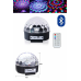 Küre Disko Topu Müzik Çalar Renkli Lazer Işıklı Bluetooth Disko Parti Işığı Kumandalı