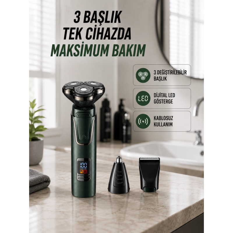 Kuru Kullanıma Uygun Erkek Tıraş Makinesi Kuru Kullanıma Uygun Erkek Tıraş Makinesi