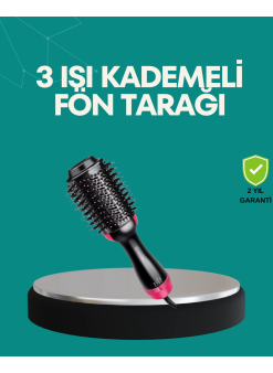Kurutmalı Saç Şekillendirici Fönlü Fırça 1200 Watt Güç