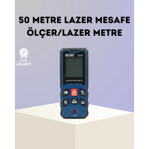 Lazer Metre 50 Mt Hassas Ve Hızlı Ölçüm Özellikli