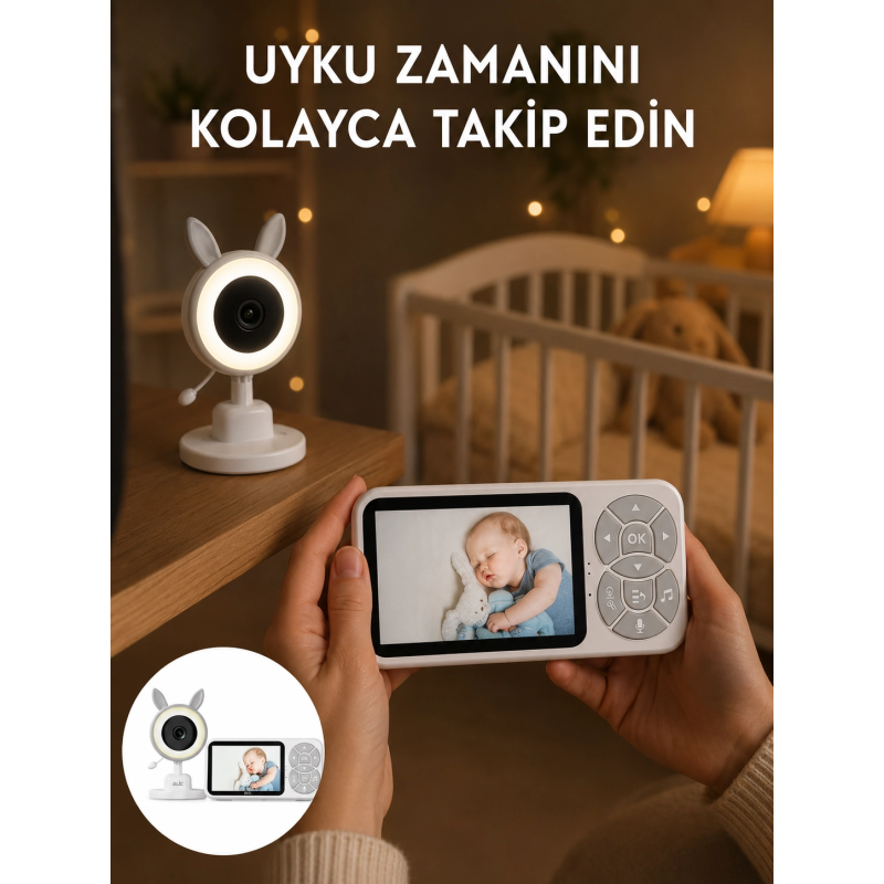 Lcd Ekranlı Bebek İzleme Kamerası Ninnili Gece Görüşlü Güvenlik Sistemi Yeni Nesil Lcd Ekranlı Bebek İzleme Kamerası Ninnili Gece Görüşlü Güvenlik Sistemi Yeni Nesil