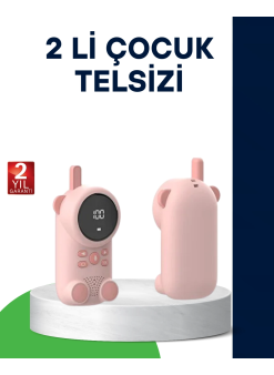Lcd Ekranlı Bebek Telsizi – İki Yönlü Ses, Uzun Menzil, Çocuk Dostu Tasarım
