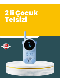 Lcd Ekranlı Çocuk Telsizi – İki Yönlü Ses, 1-3 Km Çekim Mesafesi