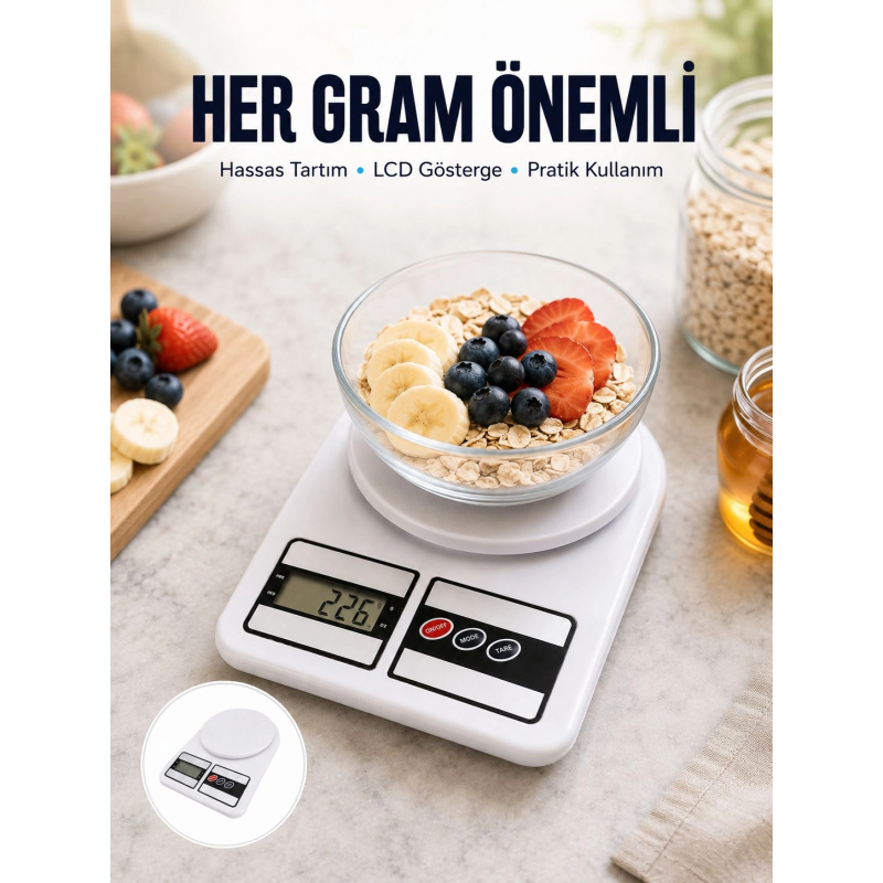 Lcd Ekranlı Yüksek Hassasiyetli Dijital Mutfak Terazisi Yeni Nesil Lcd Ekranlı Yüksek Hassasiyetli Dijital Mutfak Terazisi Yeni Nesil