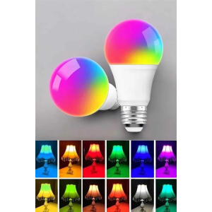 Led Ampul Enerji Dostu Rgb Işıklı 100w Led Işık