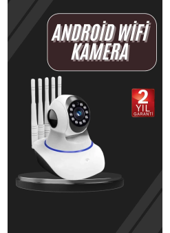 Led Aydınlatmalı 5 Antenli Motorlu 1080p Wifi Kamera Sensörlü