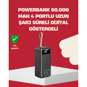 Led Ekranlı Çok Fonksiyonlu Taşınabilir Şarj Ünitesi Powerbank