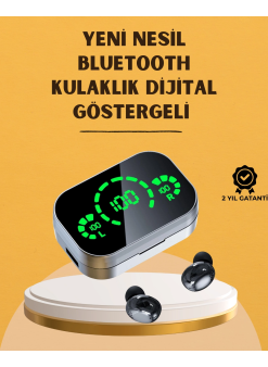 Led Ekranlı Kablosuz Kulaklık – Gürültü Önleyici Mikrofon Ve Dokunmatik Özellikli