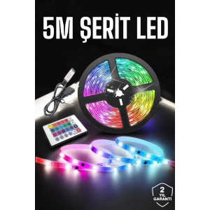 Led Işık 5 Metre Şerit Led Rgb Işıklı