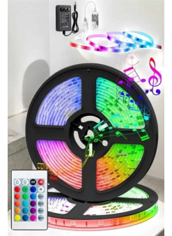 Led Işık 5 Metre Şerit Led Rgb Işıklı