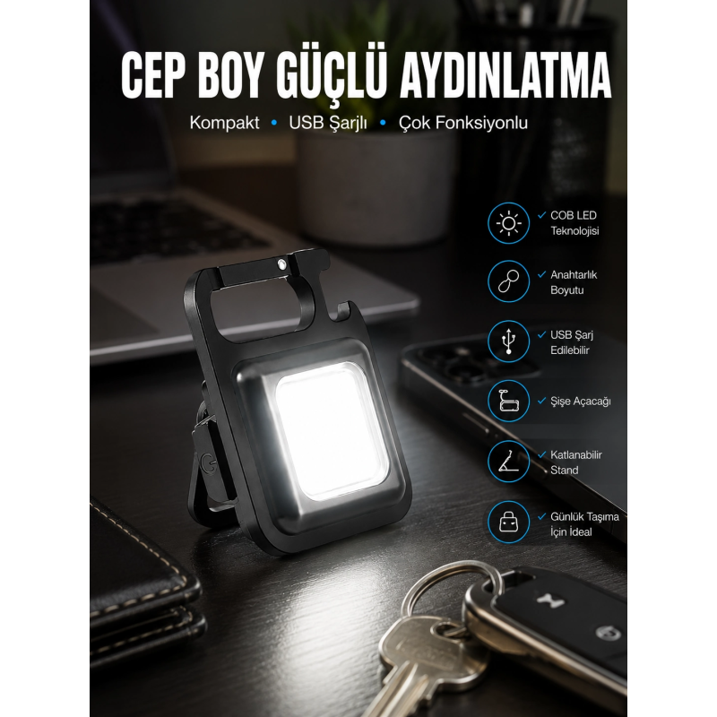 Led Işık Acil Durum Işığı Çok Fonksiyonlu Mıknatıs Özelliği Led Işık Acil Durum Işığı Çok Fonksiyonlu Mıknatıs Özelliği