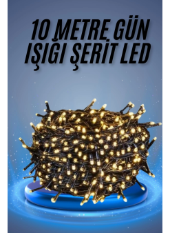 Led Işık Ağaç Süsleme Ampüllü Dekoratif Aydınlatma 10 Metre Gün Işığı