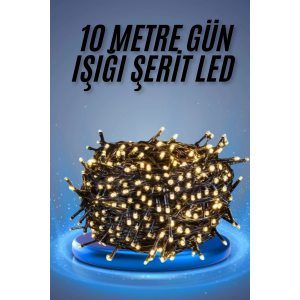 Led Işık Ağaç Süsleme Ampüllü Dekoratif Aydınlatma 10 Metre Gün Işığı