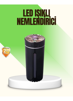 Led Işıklı Aromaterapi Hava Nemlendirici Ultrasonik Sessiz Nem Ayarı