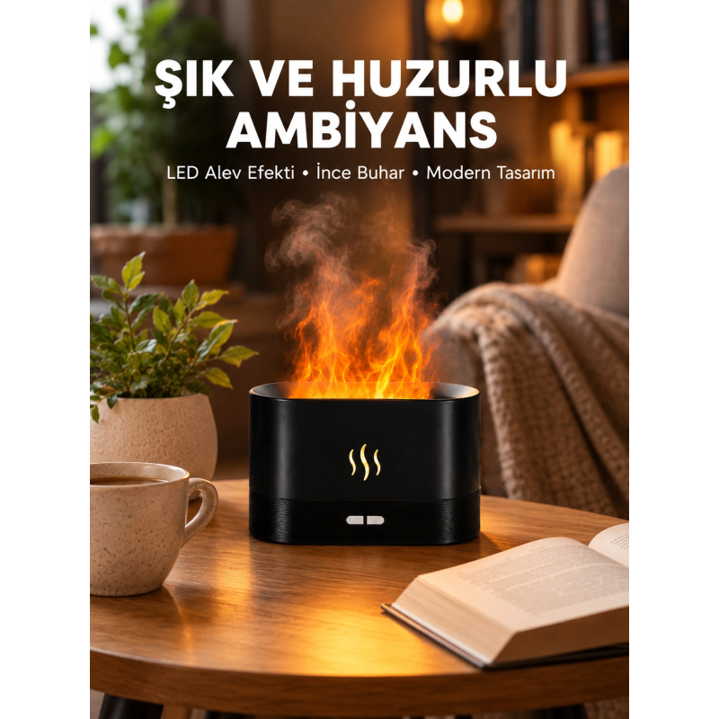 Led Işıklı Buhar Makinesi Alev Efektli Kumandalı Oda Nemlendirici Yeni Nesil Led Işıklı Buhar Makinesi Alev Efektli Kumandalı Oda Nemlendirici Yeni Nesil