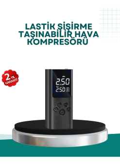 Led Işıklı Dijital Hava Pompası Araba Bisiklet Uyumlu