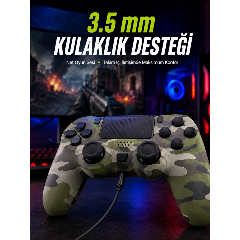 Led Işıklı Oyun Kolu – Durum Göstergeli Şık Tasarım Led Işıklı Oyun Kolu – Durum Göstergeli Şık Tasarım