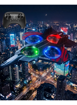 Led Işıklı Oyuncak Drone Fighter Jet Tasarımlı Uzaktan Kumandalı Uçak