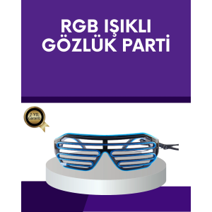 Led Işıklı Parti Gözlüğü Renkli Eğlence Aksesuarı