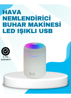 Led Işıklı Sessiz Masaüstü Nemlendirici – 3 Buhar Modu