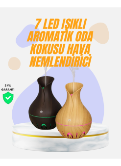 Led Işıklı Ultrasonik Oda Nemlendirici Ve Uçucu Yağ Difüzörü
