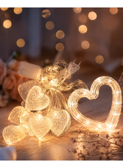 Led Kalp Neon Lamba Dekoratif Romantik Gece Ve Ortam Işığı