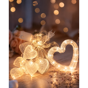 Led Kalp Neon Lamba Dekoratif Romantik Gece Ve Ortam Işığı