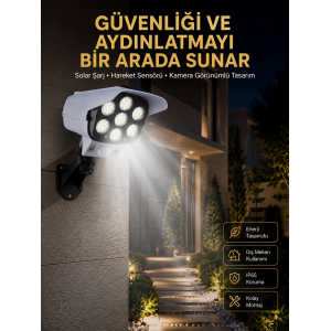 Led Lamba-güneş Paneli Destekli Uzaktan Kumandalı Solar Led Lamba