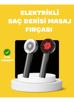 Led Teknolojili Elektrikli Saç Masaj Fırçası Mikro Akımlı