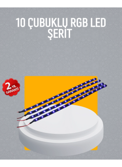 Led Yağmur Işığı Seti 10 Adet Meteor Çubuk Aydınlatma