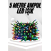 Ledli Fişli Led Dekor Lambası 5m Rgb Yılbaşı Ağacı Işığı