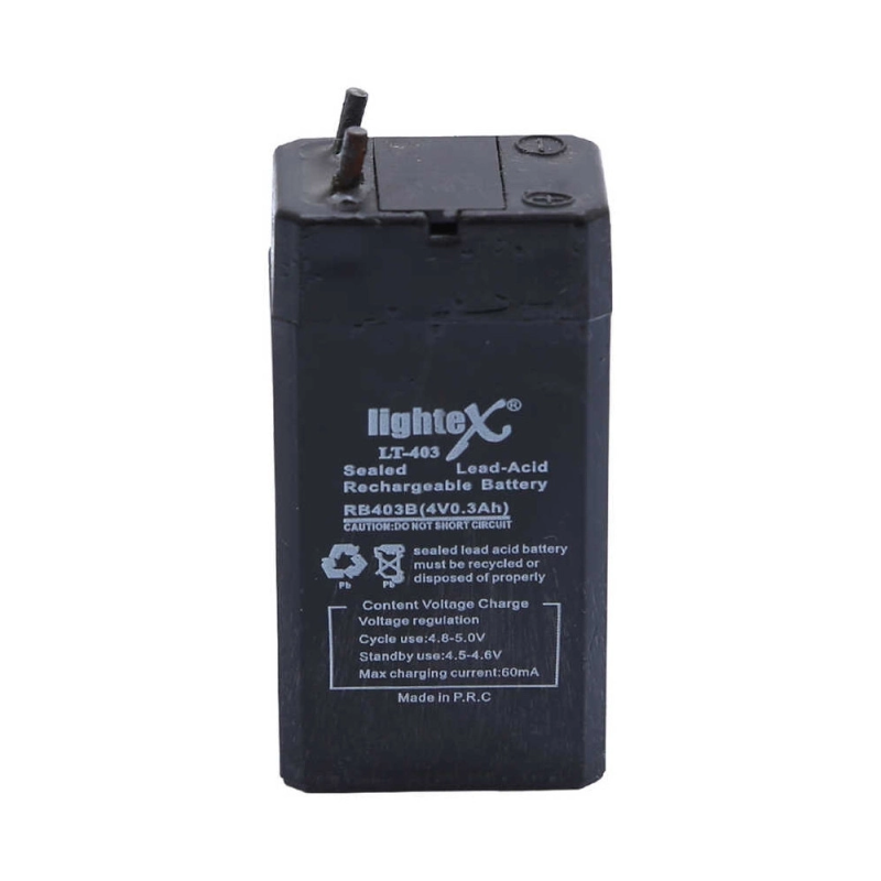 Lightex Lt-403 4v 0.3ah Işıldak Fener Aküsü Lightex Lt-403 4v 0.3ah Işıldak Fener Aküsü