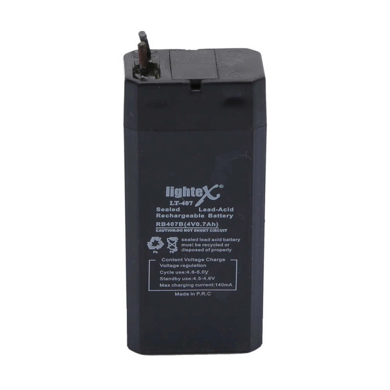 Lightex Lt-407 4v 0.7ah Işıldak Fener Aküsü Lightex Lt-407 4v 0.7ah Işıldak Fener Aküsü