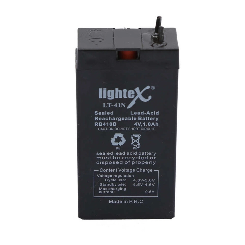Lightex Lt-41n 4v 1.0ah Işıldak Fener Aküsü Lightex Lt-41n 4v 1.0ah Işıldak Fener Aküsü
