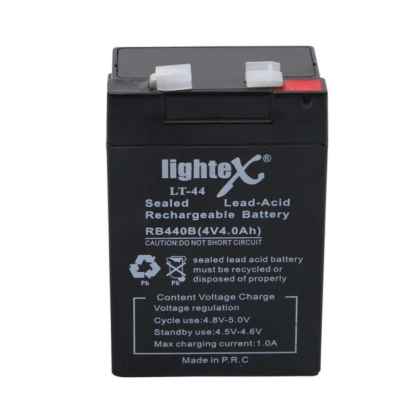 Lightex Lt-44 4v 4.0ah Işıldak Fener Aküsü Lightex Lt-44 4v 4.0ah Işıldak Fener Aküsü