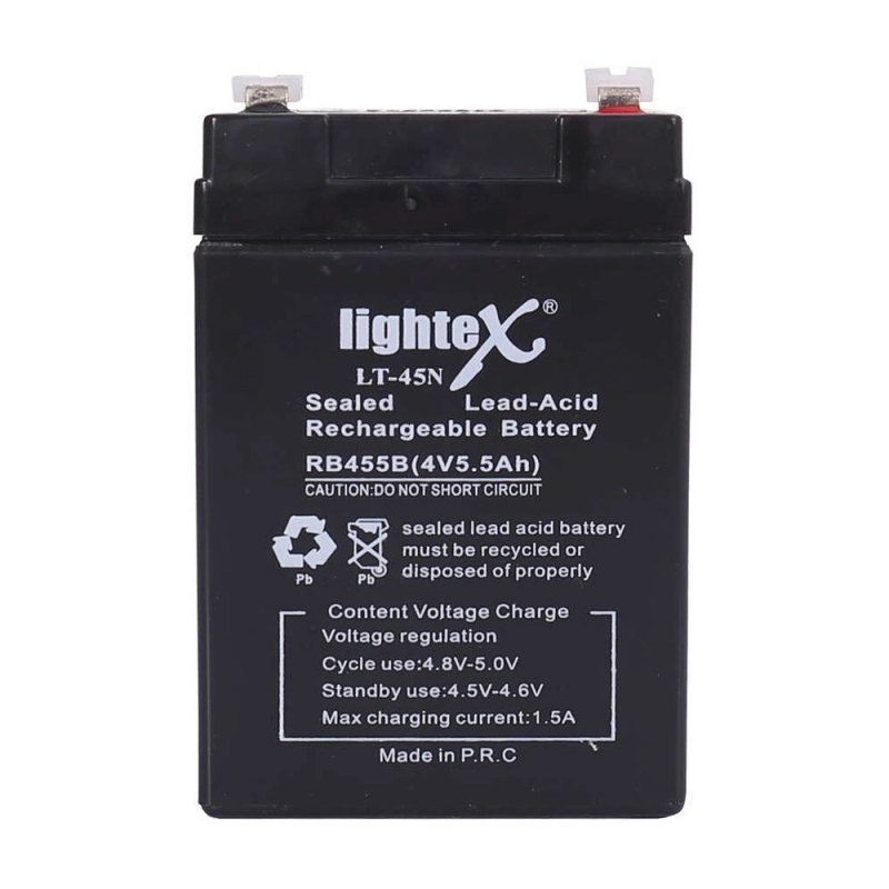 Lightex Lt-45 4v 5.5ah Işıldak Fener Aküsü Lightex Lt-45 4v 5.5ah Işıldak Fener Aküsü