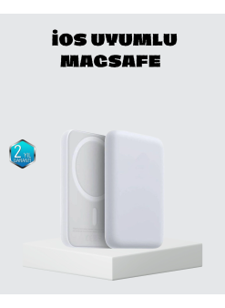 Magsafe 15w Kablosuz Hızlı Şarj, Lightning Girişli Taşınabilir Batarya