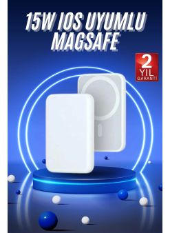 Magsafe Battery Pack Powerbank Kablosuz Şarj 5.000 Mah
