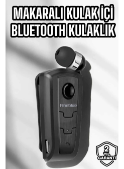 Makaralı Bluetooth Kulaklık Kulak İçi Android İos Uyumlu Titreşimli