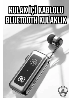 Makaralı Bluetooth Kulaklık Kulak İçi Dijital Göstergeli Yüksek Ses Kaliteli
